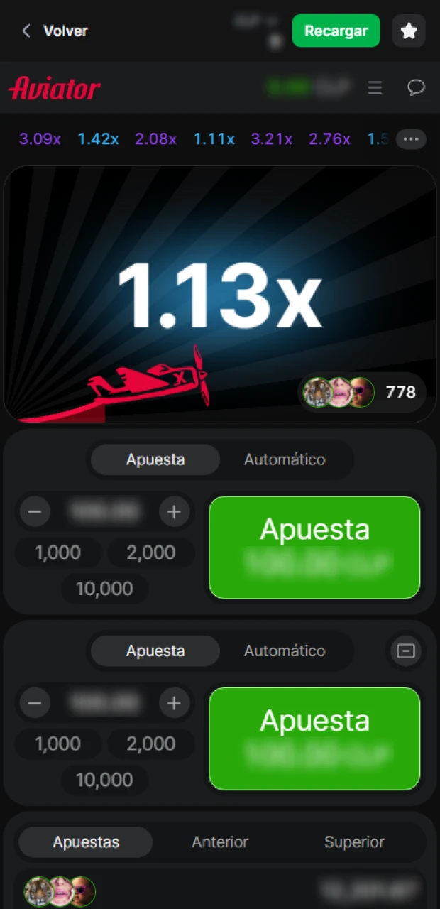 Empieza a jugar a Aviator en la app de 1Win.