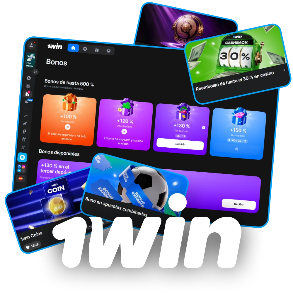 Descubre los bonos y promociones de 1Win.