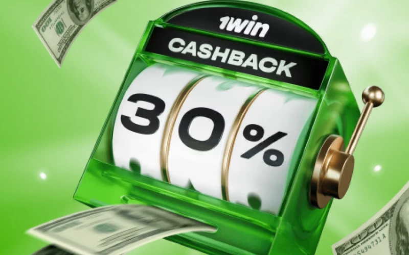 Juega sin preocupaciones y obtén un reembolso de hasta el 30% en 1Win.