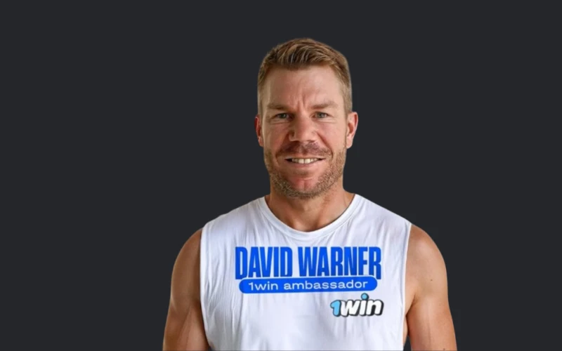 La leyenda del críquet David Warner es un socio de 1Win.