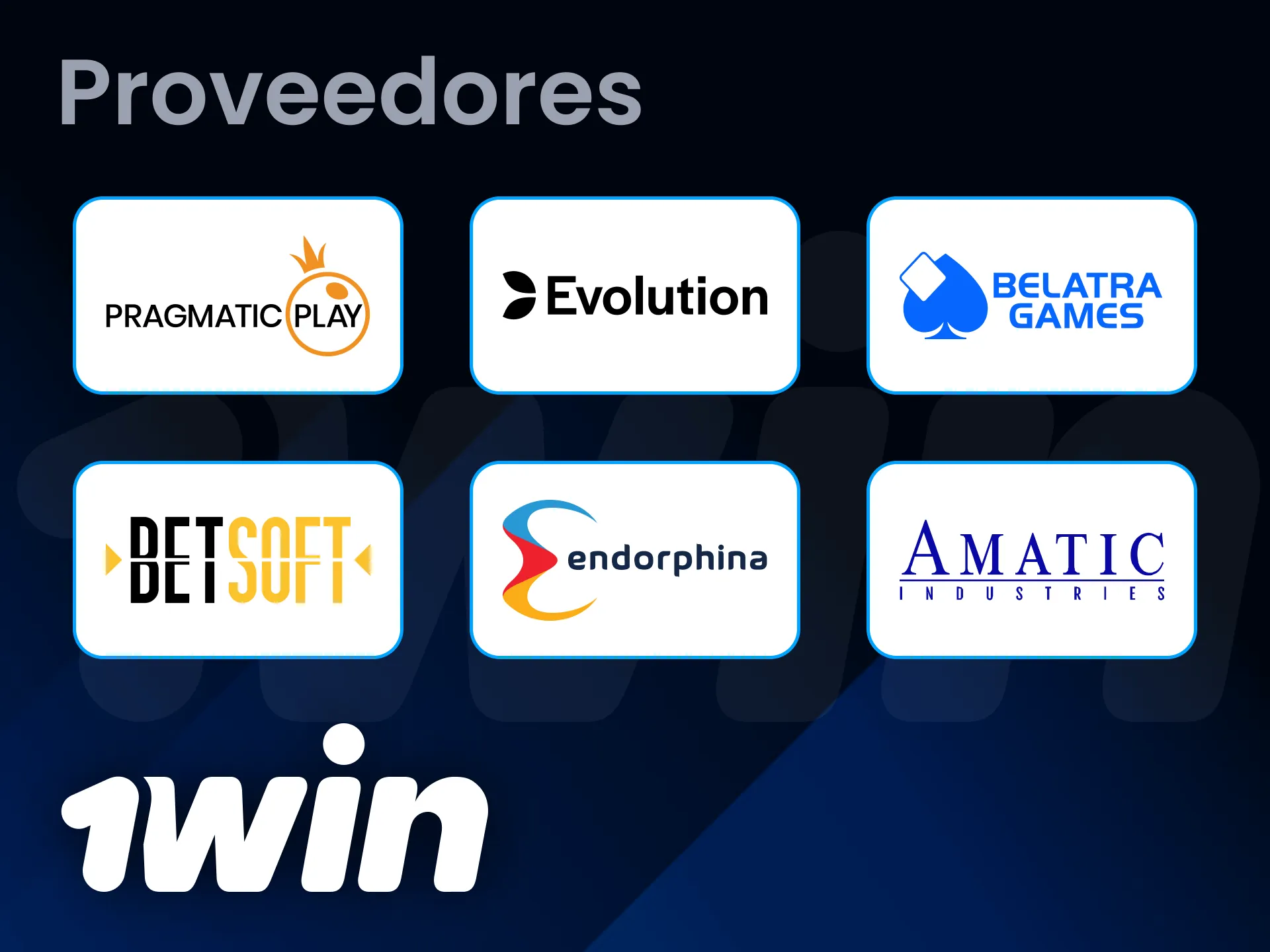 1win Chile trabaja con los mejores proveedores de tragamonedas del mercado.