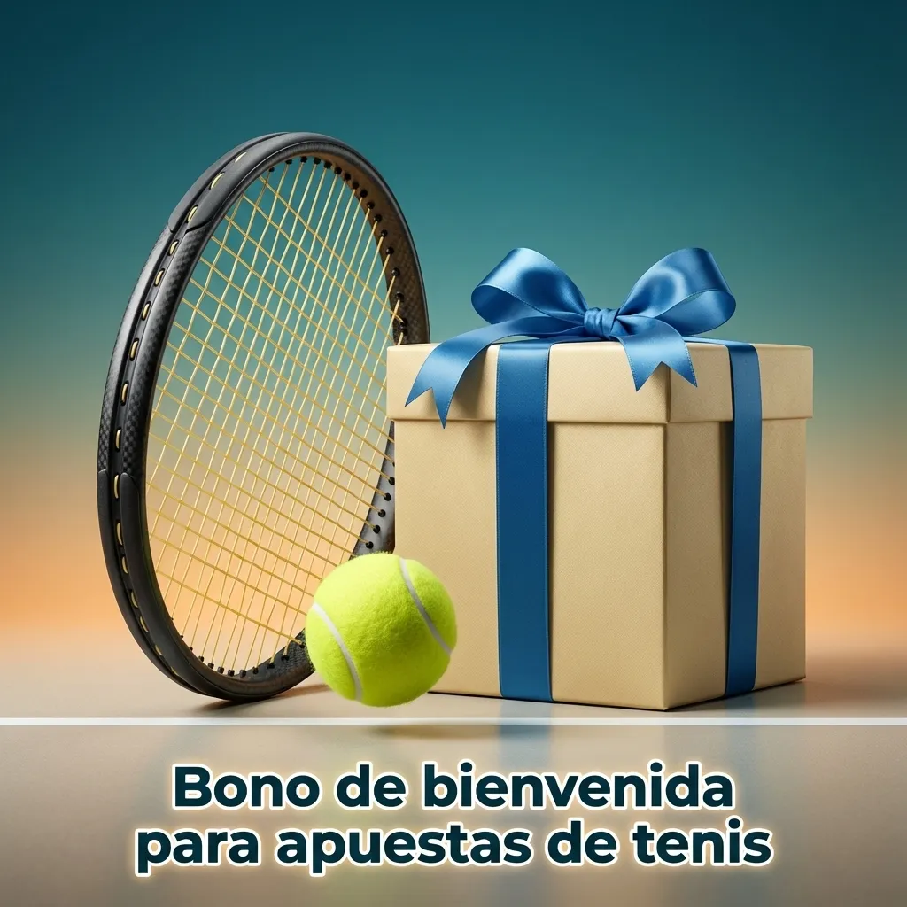 Banner de bono de bienvenida 1win Chile para apuestas deportivas, destacando mercados y cuotas mínimas de tenis