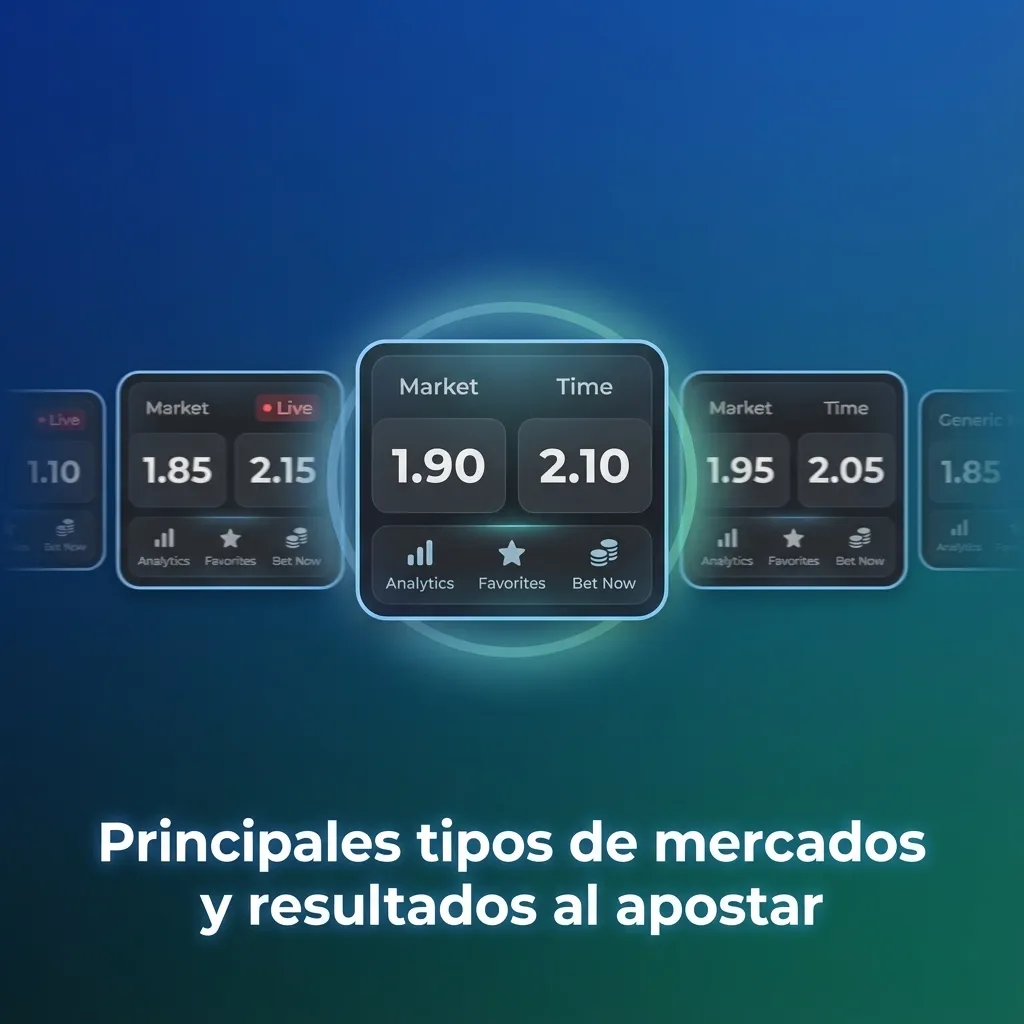 Infografía en español sobre tipos de apuestas deportivas: 1X2, doble oportunidad, over/under, hándicap asiático y ambos marcan