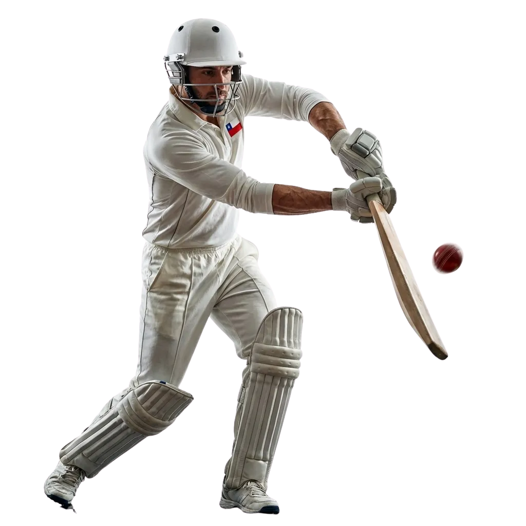 Banner de apuestas de cricket online en 1win Chile, con bono de bienvenida por pasos y ligas internacionales en pantalla