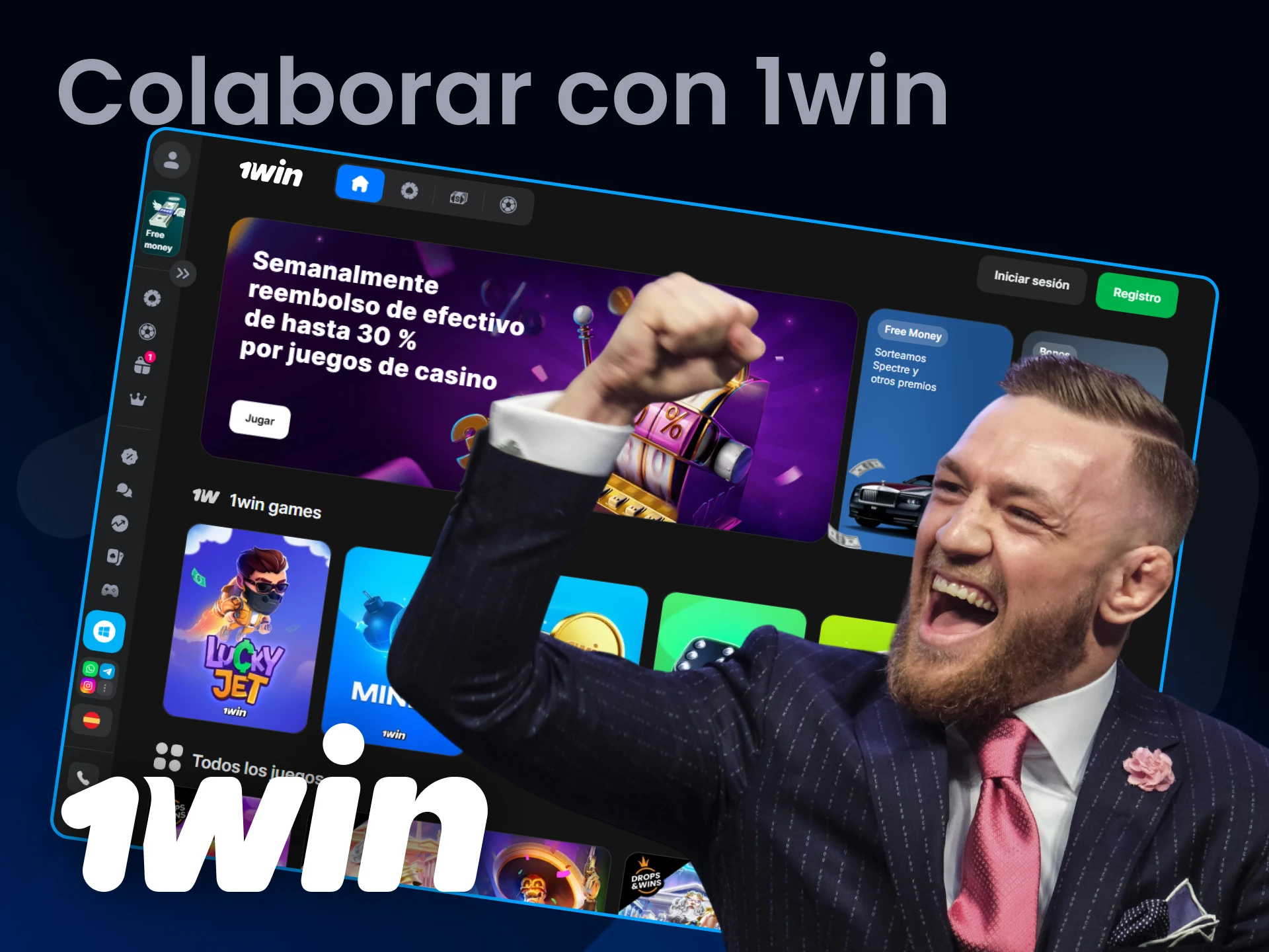 Mira cómo es 1win junto a Conor McGregor.